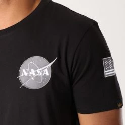 Bon marché 🤩 Tee 👕 Shirt Nasa Space Shuttle Noir de Alpha Industries ✨ -California Jewels Soldes alpha industries 152573 176507 03 20180830T135041 03