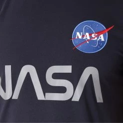 Grosses soldes 🎁 Tee 👚 Shirt Nasa Reflective Bleu Marine de Alpha Industries ✨ -California Jewels Soldes alpha industries 156113 178501 07 20180925T141511 03