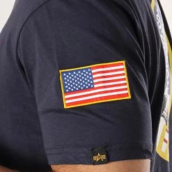 Grosses soldes 🌟 Tee 👚 Shirt Nasa Space Shuttle Bleu Marine de Alpha Industries 👍 -California Jewels Soldes alpha industries 167875 176507 07 20190123T153547 04