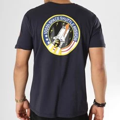 Grosses soldes 🌟 Tee 👚 Shirt Nasa Space Shuttle Bleu Marine de Alpha Industries 👍 -California Jewels Soldes alpha industries 167875 176507 07 20190123T153549 05