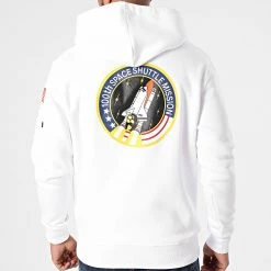 Bon marché 👍 Sweat Capuche Space Shuttle 178317 Blanc de Alpha Industries ⌛ -California Jewels Soldes alpha industries 244991 178317 09 20201223T134130 04