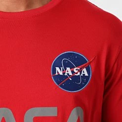 Coupon ⌛ Tee 👕 Shirt NASA Reflective 178501 Rouge Réfléchissant de Alpha Industries 🔔 -California Jewels Soldes alpha industries 244996 178501 328 20201223T140606 02
