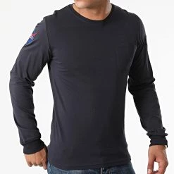 Le moins cher ⭐ Tee 👕 Shirt Manches Longues Poche NASA 176532 Bleu Marine de Alpha Industries ⭐ -California Jewels Soldes alpha industries 272927 176532 07 20210709T160128 03