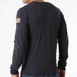 Le moins cher ⭐ Tee 👕 Shirt Manches Longues Poche NASA 176532 Bleu Marine de Alpha Industries ⭐ -California Jewels Soldes alpha industries 272927 176532 07 20210709T160130 04