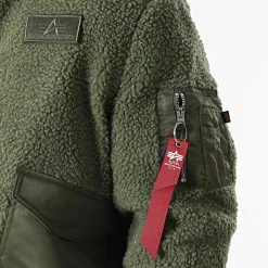 Bon marché ⌛ Veste Fourrure Zippée A Capuche Polaire CWU Vert Kaki de Alpha Industries 🧨 -California Jewels Soldes alpha industries 280979 118120 01 20210827T141608 03
