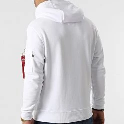 Le moins cher 💯 Sweat Capuche Voyager 116330 Blanc de Alpha Industries 👏 -California Jewels Soldes alpha industries 298123 116330 09 20220117T162427 04