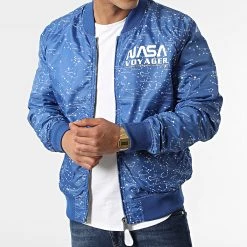 Promo 😉 Veste Bomber Réversible Voyager 116105 Blanc Bleu de Alpha Industries 😍 -California Jewels Soldes alpha industries 313899 116105 09 20220422T100245 04