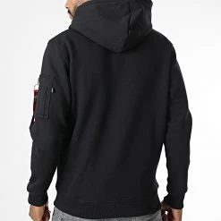 De gros 👍 Sweat Capuche Recycled Label Hoody 108338 Noir de Alpha Industries ⌛ -California Jewels Soldes alpha industries 338259 108338 03 20220927T152454 04