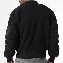 Remise 😍 Veste Bomber Fourrure MA-1 Teddy 108102 Noir de Alpha Industries 🧨 -California Jewels Soldes alpha industries 339039 108102 03 20220927T152421 04