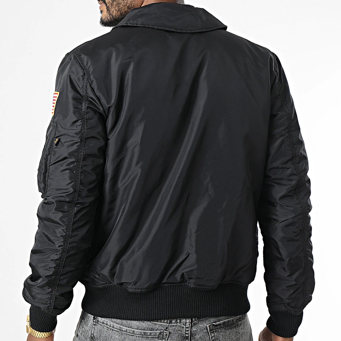 Meilleure vente ⭐ Veste Bomber Nasa Spacewalk 108103 Noir de Alpha Industries 👍 6 Meilleure vente ⭐ Veste Bomber Nasa Spacewalk 108103 Noir de Alpha Industries 👍 – Image 4