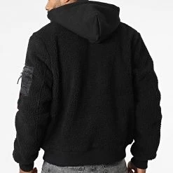 Grosses soldes 😍 Veste Fourrure CWU Zip Hoody Teddy 118120 Noir de Alpha Industries ✔️ -California Jewels Soldes alpha industries 339056 118120 03 20220929T161738 04