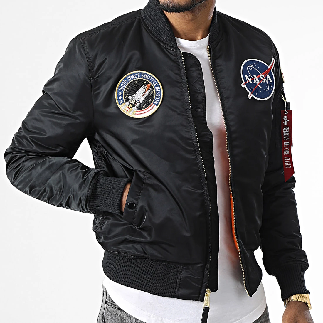 Les meilleures critiques de 👍 Veste Bomber MA-1 VF Nasa 166107LP Noir de Alpha Industries 😀 5 Les meilleures critiques de 👍 Veste Bomber MA-1 VF Nasa 166107LP Noir de Alpha Industries 😀 – Image 3