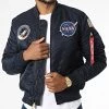 Offres 💯 Veste Bomber MA-1 VF Nasa 166107LP Bleu Marine de Alpha Industries 🌟 -California Jewels Soldes alpha industries 339061 166107LP 07 20220930T160301 01