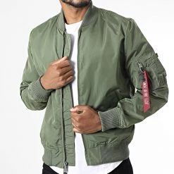 Le moins cher 😍 Veste Bomber MA-1 TT 191103 Vert Kaki de Alpha Industries ⌛