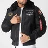 Vente flash 😍 Veste Bomber Col Fourrure Injector III Air Force 198113 Noir de Alpha Industries ❤️ -California Jewels Soldes alpha industries 342974 198113 515 20221104T145615 01