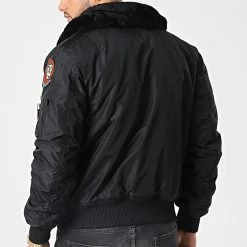 Vente flash 😍 Veste Bomber Col Fourrure Injector III Air Force 198113 Noir de Alpha Industries ❤️ -California Jewels Soldes alpha industries 342974 198113 515 20221104T145618 04