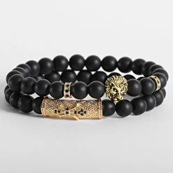 Tout neuf 👍 Bracelet AE104 Noir Doré de California Jewels 🎉