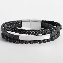 Meilleure affaire 😀 Bracelet AE111 Noir Chrome de California Jewels 🔔