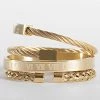 Nouveau 🛒 Lot de 3 Bracelets AE122 Doré de California Jewels 🥰 -California Jewels Soldes california jewels 284161 AE122 20211007T162829 01