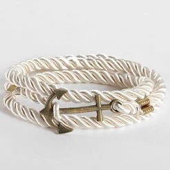 Vente flash 👍 Bracelet AE125 Blanc Doré de California Jewels 🎁