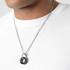 Sortie 😍 Pendentif Ran 73 Noir Argenté de California Jewels 😍