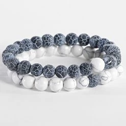 Meilleure affaire 🎉 Bracelet Ran 18 Gris Blanc de California Jewels 👍