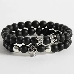 Tout neuf 🌟 Bracelet Ran 36 Noir Argenté de California Jewels ❤️