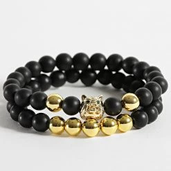 Tout neuf 🔥 Bracelet Ran 47 Noir Doré de California Jewels 🥰