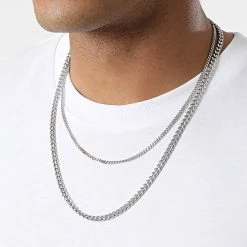 Acheter 👏 Lot De 2 Colliers RAN87 Argenté de California Jewels 🤩