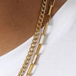 Sortie 🧨 Collier Multi-Rangs BR15 Doré de California Jewels 🎁 -California Jewels Soldes california jewels 324961 CJ BR15 20220726T154942 02