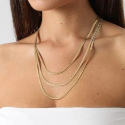 Meilleur prix 👏 Collier RBN90 Doré de California Jewels 💯