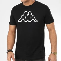 Offres 🤩 Tee 👚 Shirt Cromen 3112GNW Noir de Kappa 😀