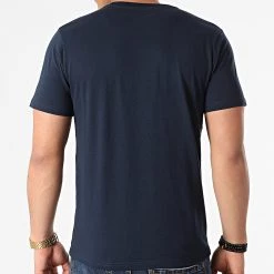 Grosses soldes 😀 Tee 👚 Shirt Logo Cromen 3112GNW Bleu Marine de Kappa 🥰 -California Jewels Soldes kappa 246653 3112GNW A08 20210115T161407 04