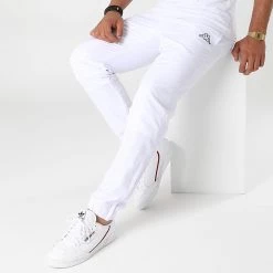 Sortie 👍 Pantalon Jogging Krismano 304WRQ0 Blanc de Kappa 🎁 -California Jewels Soldes kappa 273961 304WRQ0 001 20210716T153158 03
