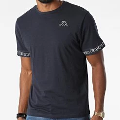 Sortie ⌛ Tee 👚 Shirt Logo Itop 321646W Bleu Marine de Kappa 🎁