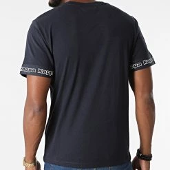 Sortie ⌛ Tee 👚 Shirt Logo Itop 321646W Bleu Marine de Kappa 🎁 -California Jewels Soldes kappa 276346 321646W 821 20210809T154816 04