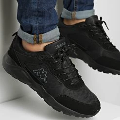 Sortie ✔️ Baskets Logo Bradyny 32163VW Noir de Kappa 👏