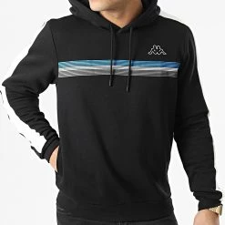 Le moins cher ⌛ Sweat Capuche A Bandes Logo Imagin 371238W Noir de Kappa 👏 -California Jewels Soldes kappa 301325 371238W 005 20220208T163128 03