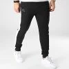 Bon marché 👍 Pantalon Jogging A Bandes Logo Ipole 38126BW Noir de Kappa 🛒