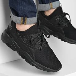 Promo ✔️ Baskets Logo San Puerto 36161RW Black de Kappa 👏