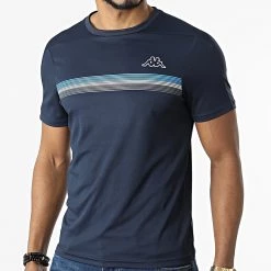 Top 10 💯 Tee 👕 Shirt 37173KW Bleu Marine de Kappa 🧨