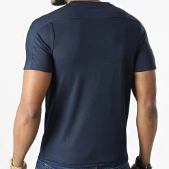 Top 10 💯 Tee 👕 Shirt 37173KW Bleu Marine de Kappa 🧨 -California Jewels Soldes kappa 312046 37173KW WQ1 20220407T152845 04