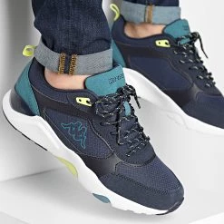 Top 10 🥰 Baskets Logo Brady 32163VW Blue Marine Blue Petrol Green Light de Kappa ✨