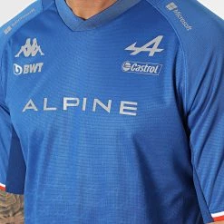 Remise 🤩 Tee 👚 Shirt Alpine F1 35174UW Bleu de Kappa 😍 -California Jewels Soldes kappa 314118 35174UW A01 20220415T141827 02