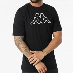 Meilleure affaire 🤩 Tee 👕 Shirt 3032B00 Noir de Kappa 🎁 -California Jewels Soldes kappa 315773 3032B00 A01 20220427T161431 03