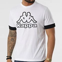 Acheter ⌛ Tee 👕 Shirt 33148TW Blanc de Kappa 🎉