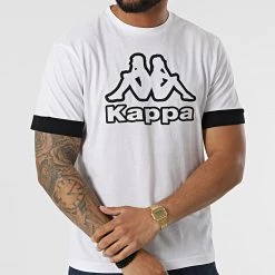 Acheter ⌛ Tee 👕 Shirt 33148TW Blanc de Kappa 🎉 -California Jewels Soldes kappa 315809 33148TW A02 20220427T161747 03