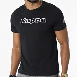 Sortie 🤩 Tee 👚 Shirt Slim Logo Fromen 3119WXW Noir de Kappa ⌛