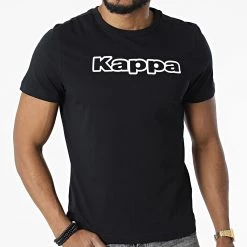 Sortie 🤩 Tee 👚 Shirt Slim Logo Fromen 3119WXW Noir de Kappa ⌛ -California Jewels Soldes kappa 326566 3119WXW 005 20220708T155449 03
