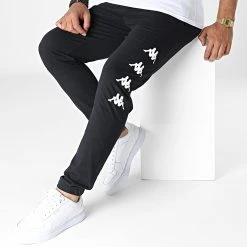 Meilleur prix ⭐ Pantalon Jogging Kolriky 321E69W Noir de Kappa ✨ -California Jewels Soldes kappa 326568 321E69W 005 20220708T113125 03